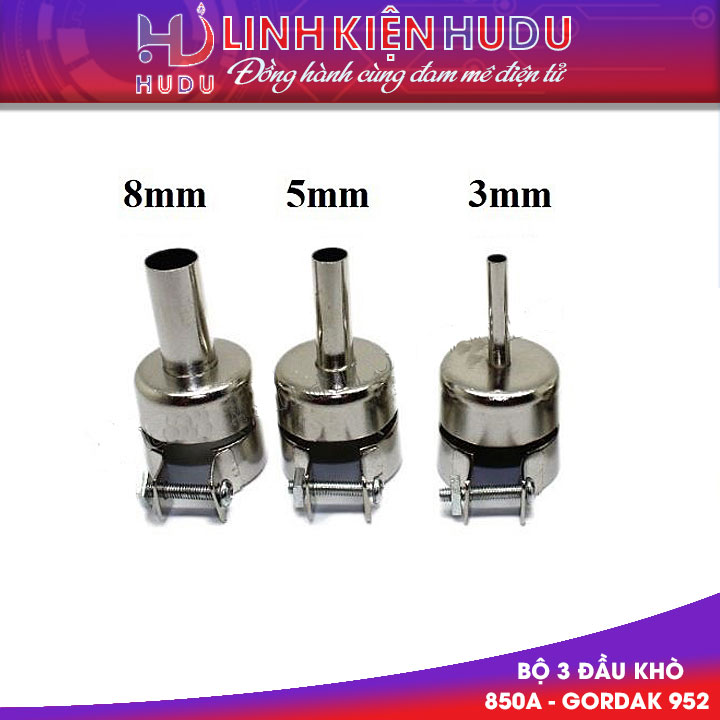 Bộ 3 đầu khò 850A Gordak 952